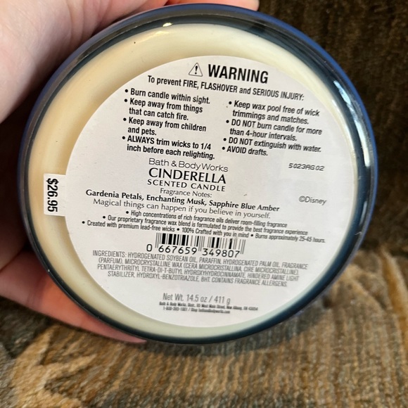 Bath & Body Works Disney Princess Cinderella 2 candles - Picture 3 of 3